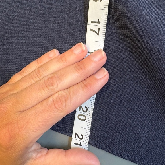 Nordstrom J.O.A. Navy Blue Party Ruffle Shoulder Cocktail Top women's size Small - Picture 6 of 7